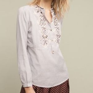 Anthropology Needlecraft Button-down